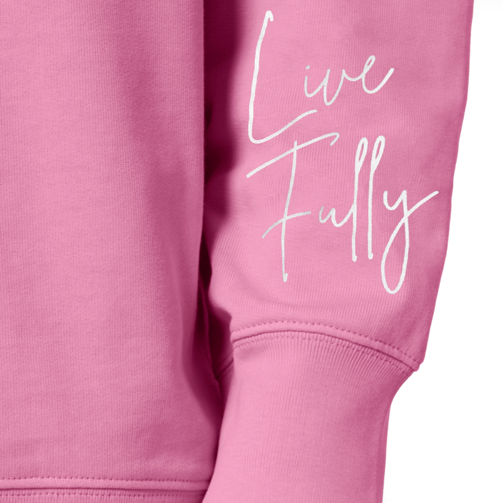 MIKINA LOVE - LIVE FULLY, LOVE DEEPLY