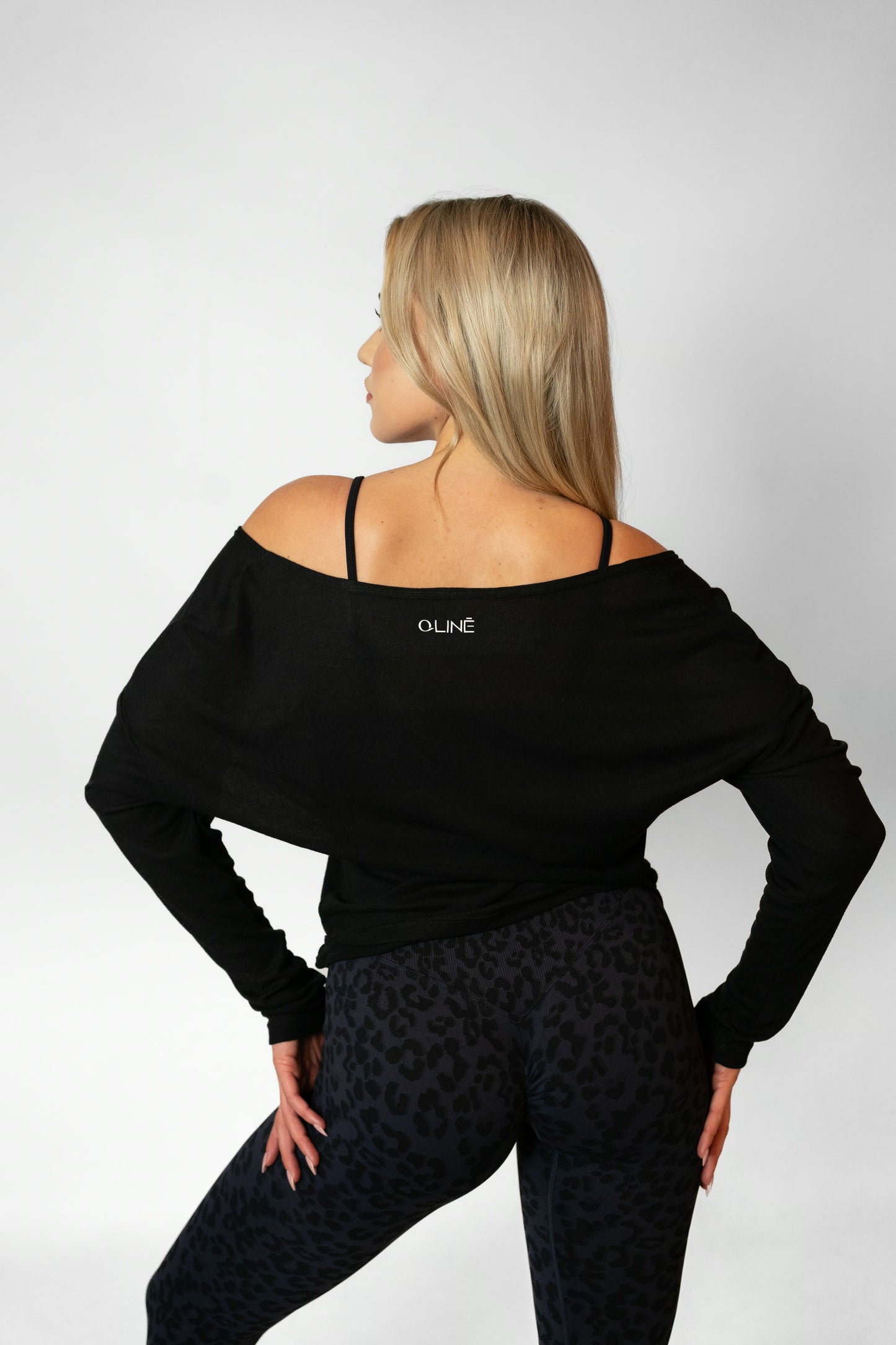 BARRE LONG SLEEVE TOP - Black
