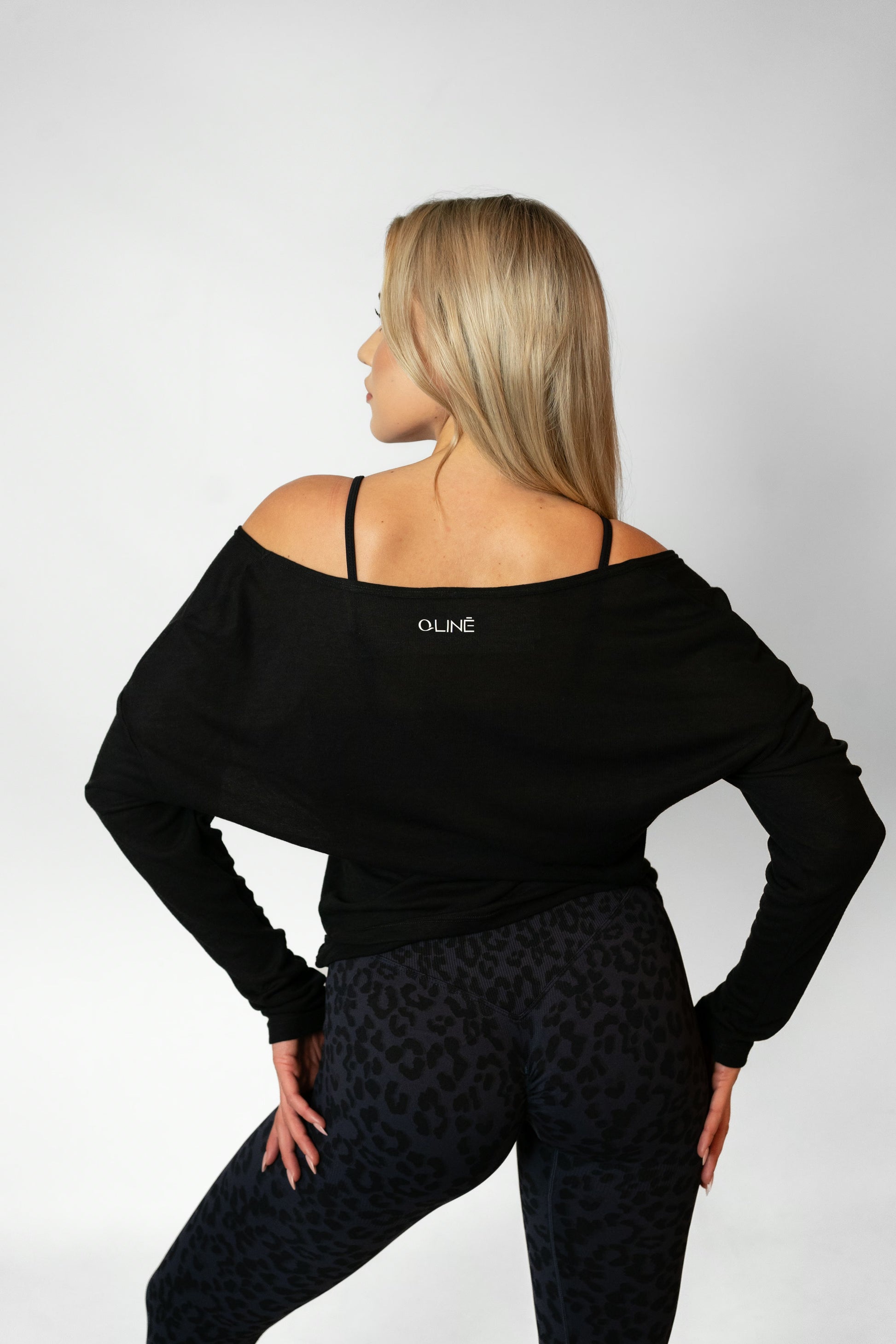 BARRE LONG SLEEVE TOP - Black