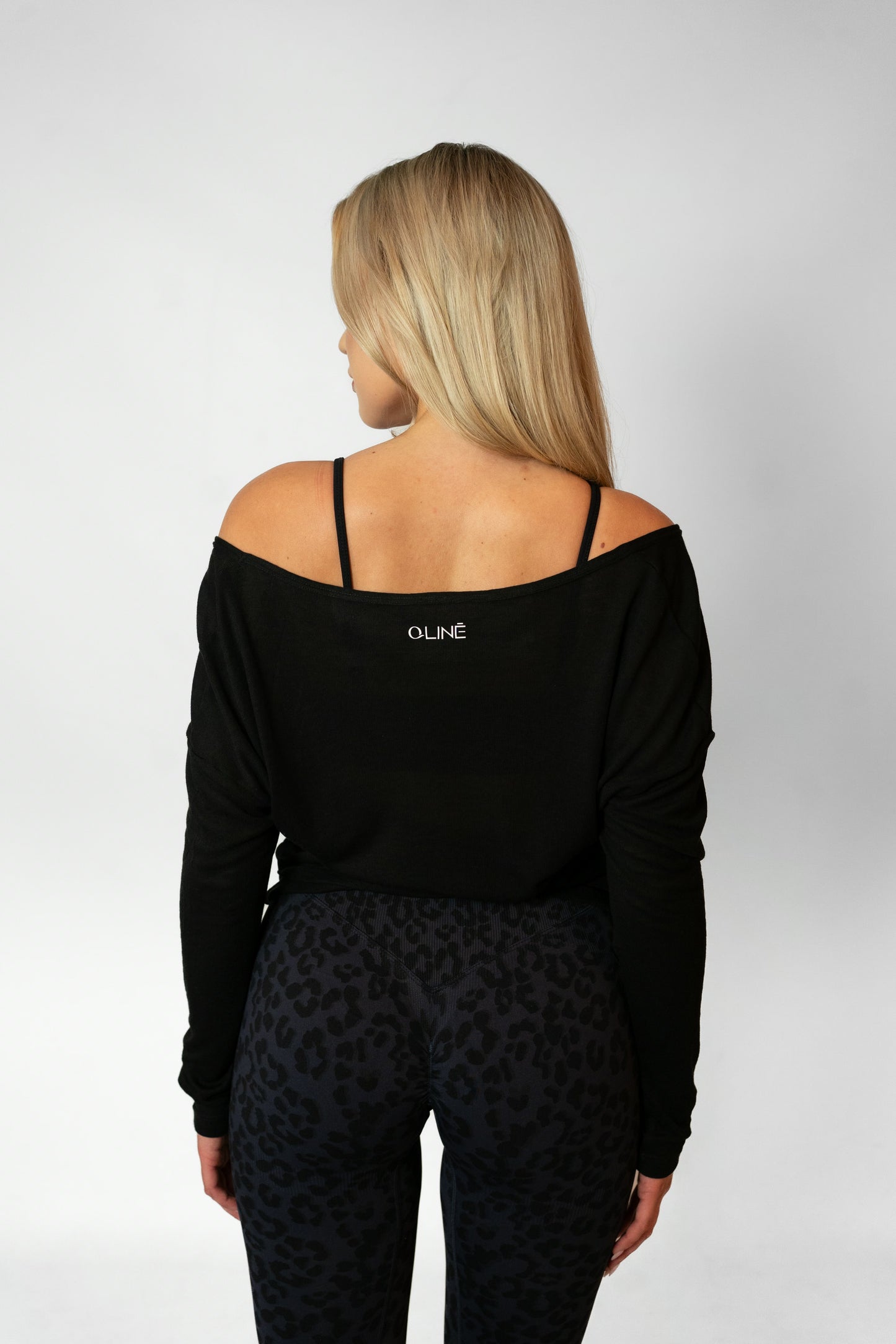 BARRE LONG SLEEVE TOP - Black