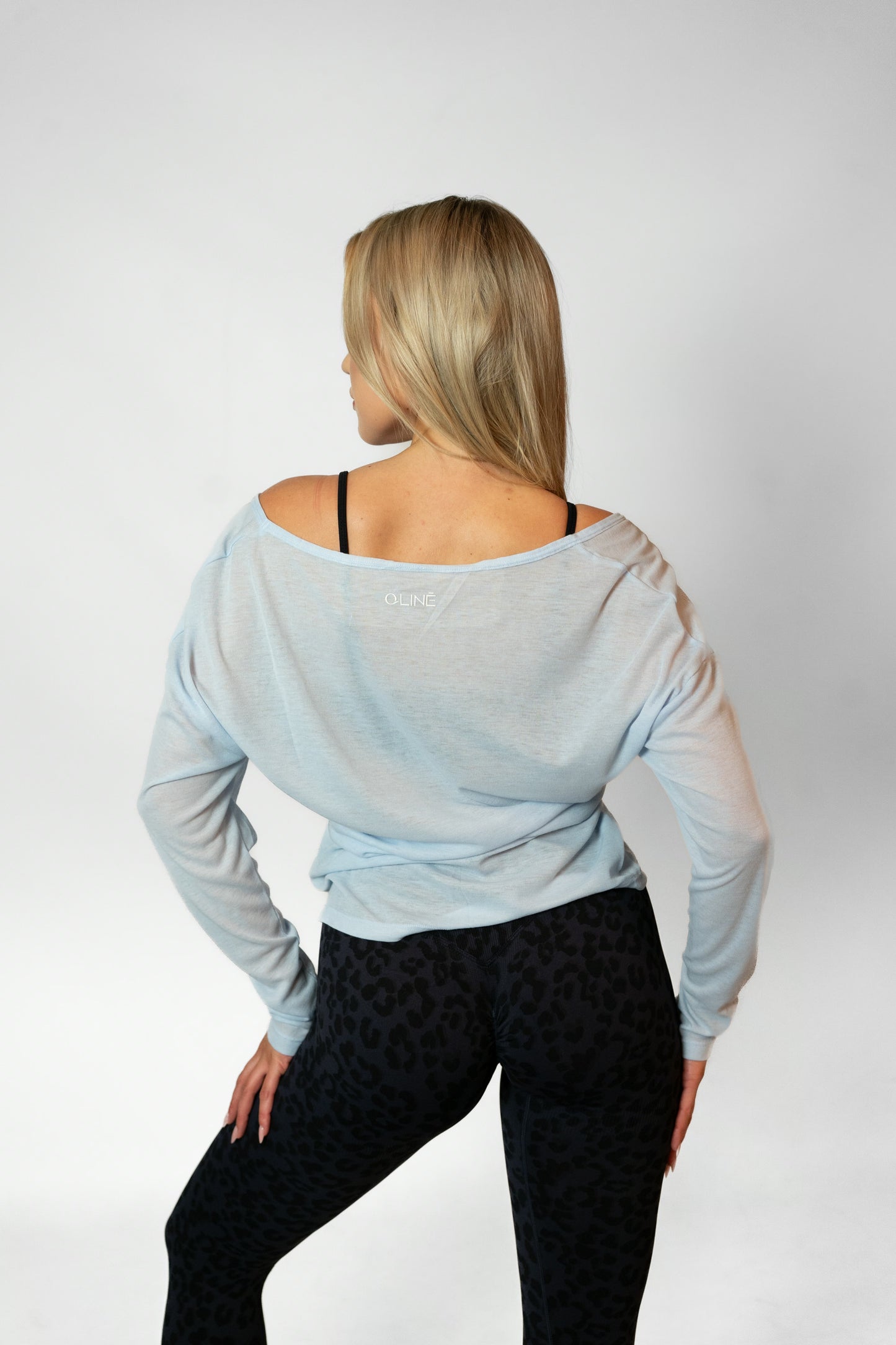 BARRE LONG SLEEVE TOP - Blue