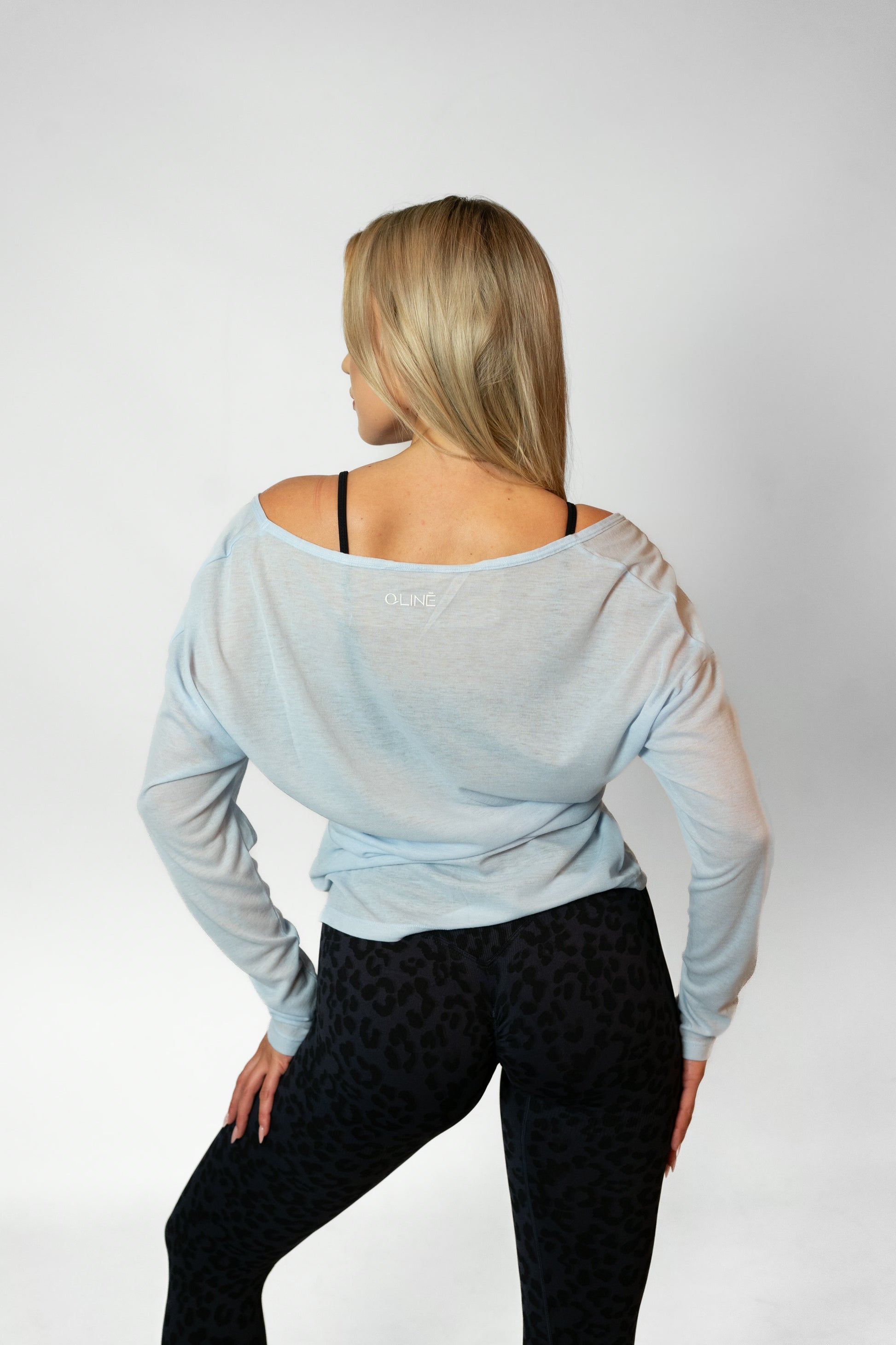 BARRE LONG SLEEVE TOP - Blue