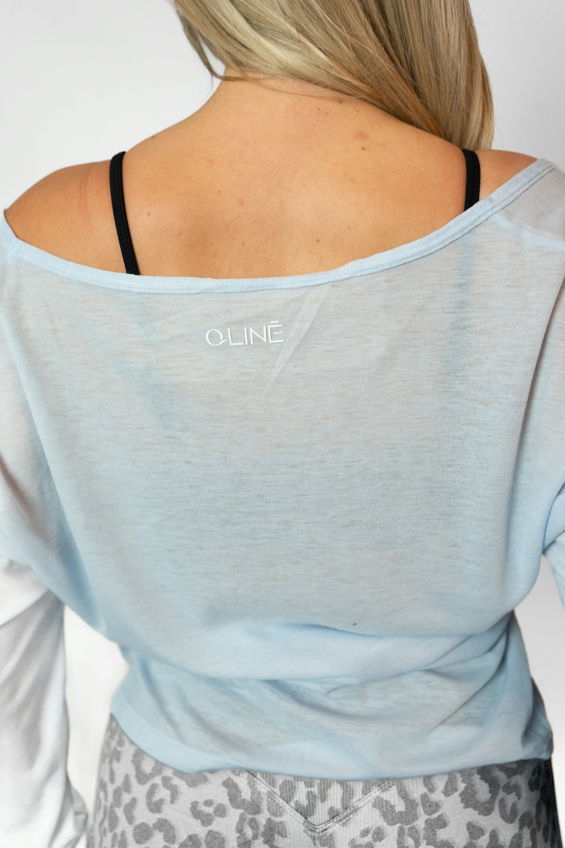 BARRE LONG SLEEVE TOP - Blue