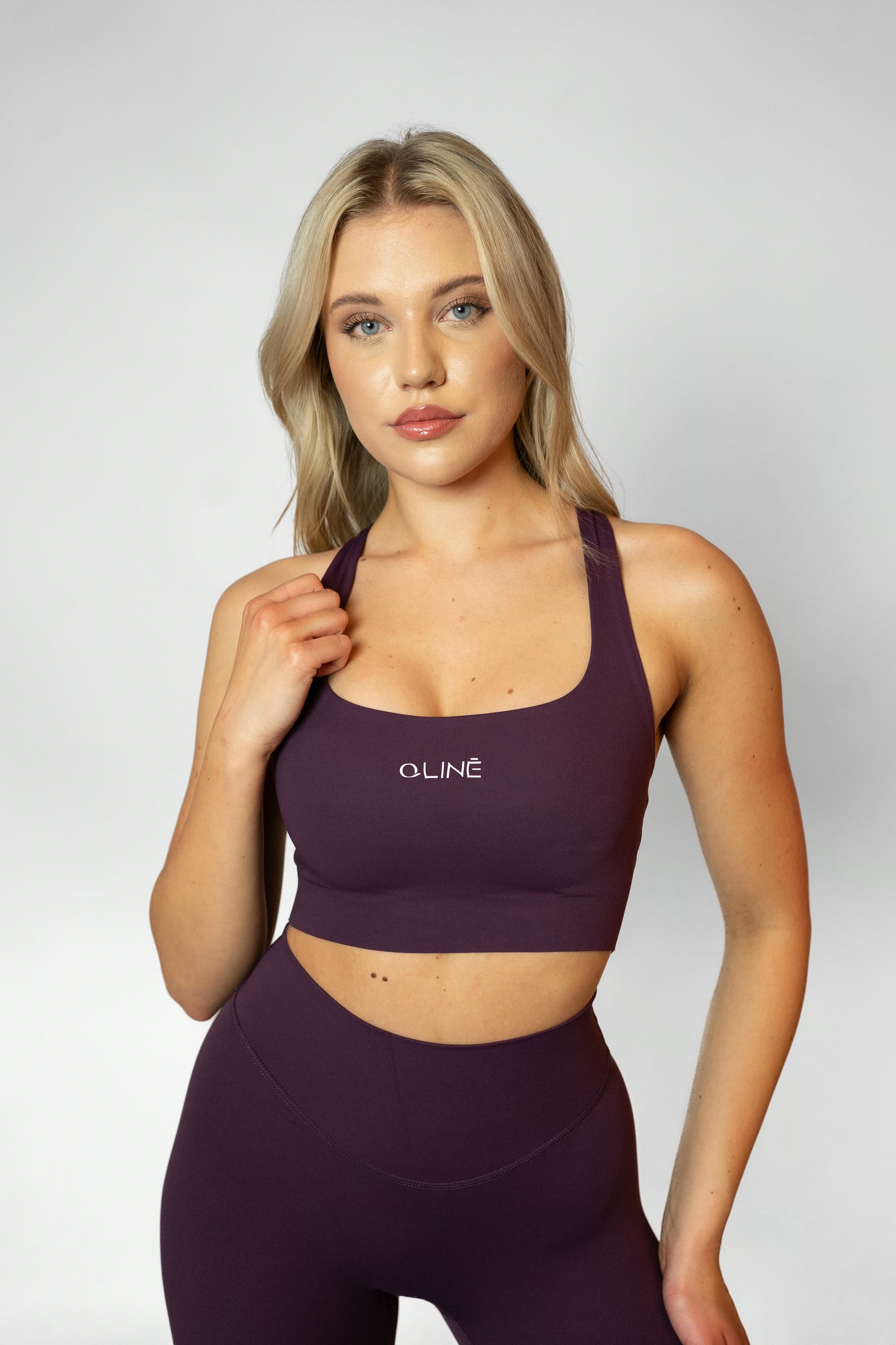 CROSS BACK BRA - Burgundy