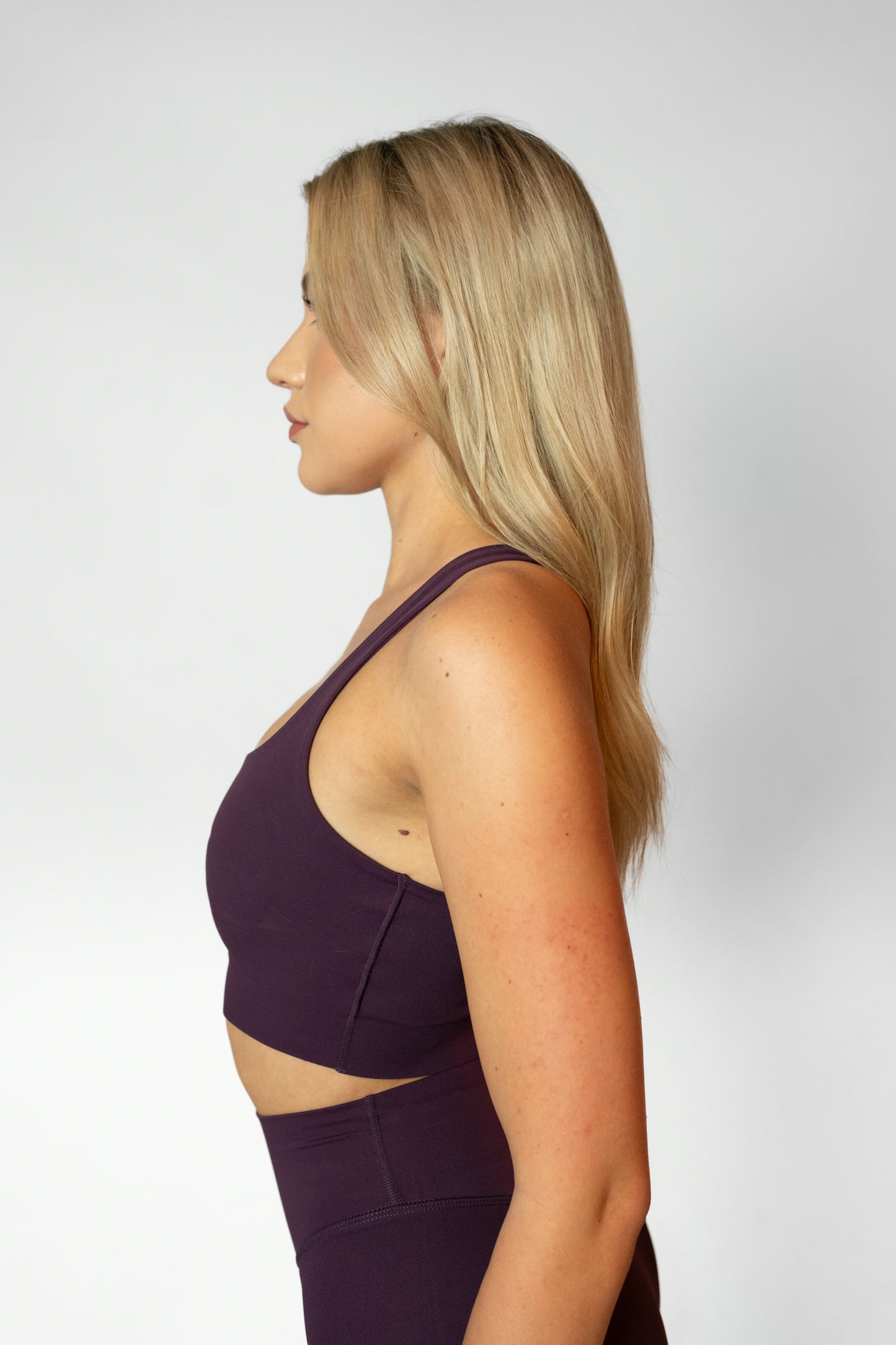 CROSS BACK BRA - Burgundy