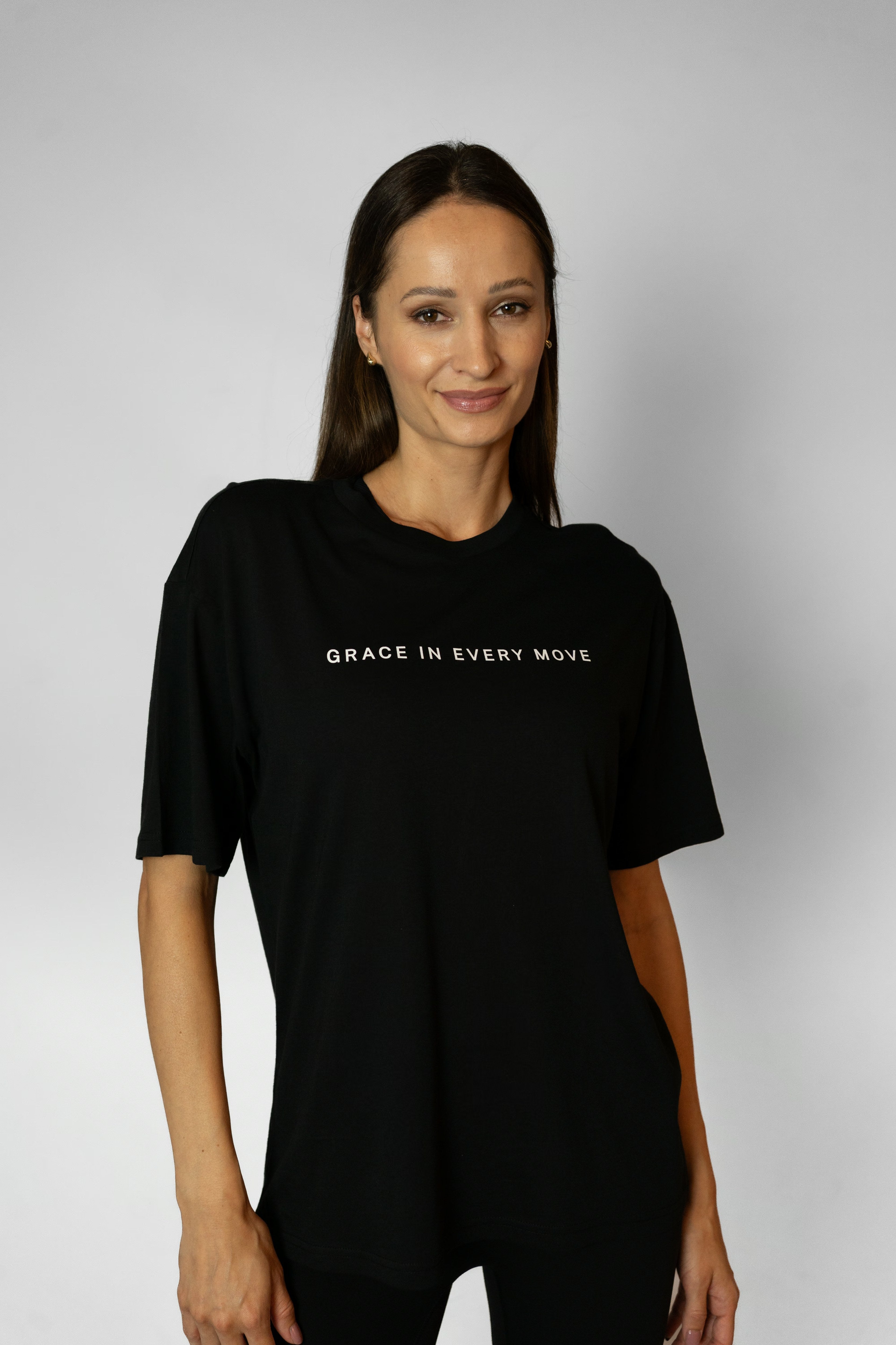 GRACE IN EVERY MOVE TEE - Black