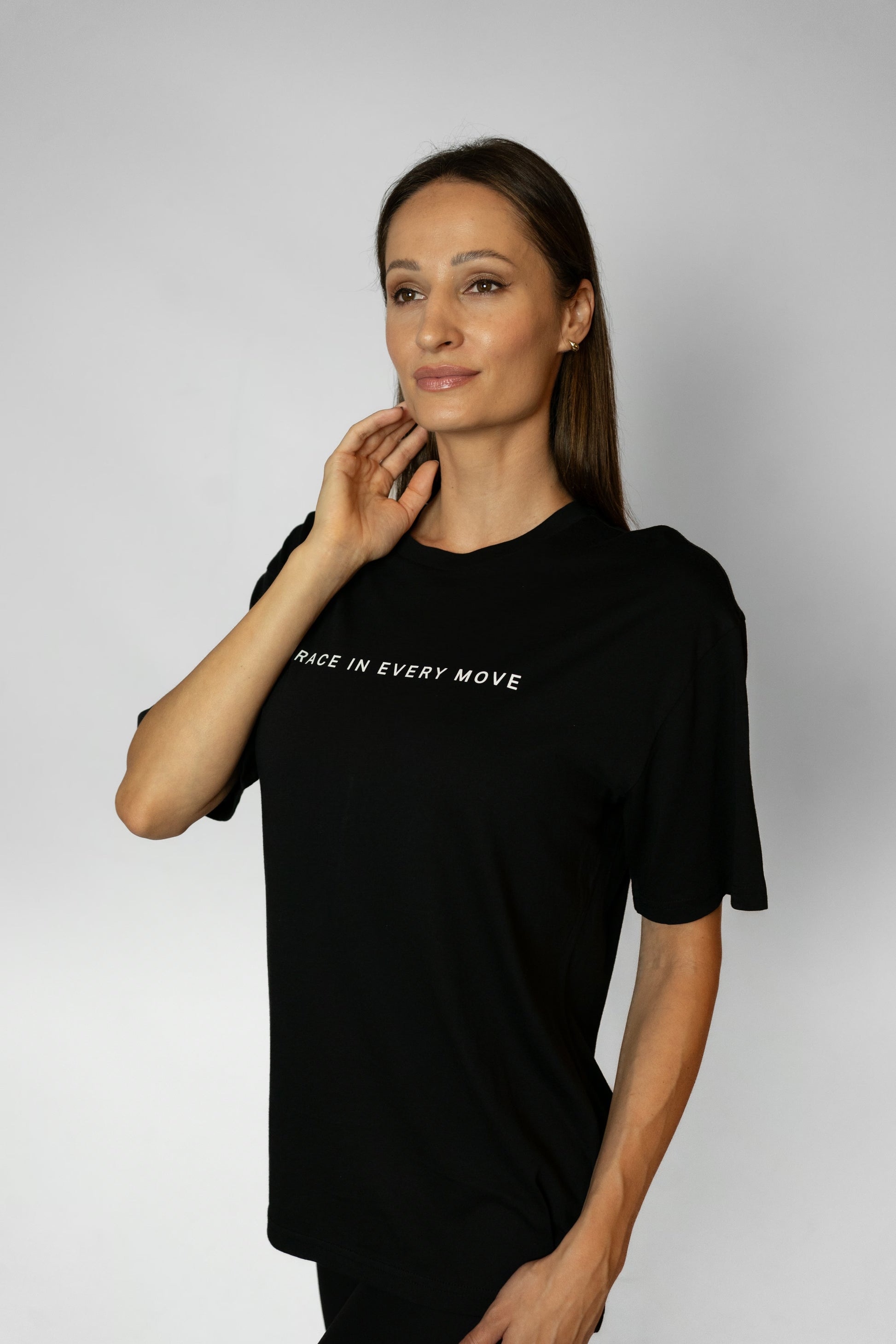 GRACE IN EVERY MOVE TEE - Black