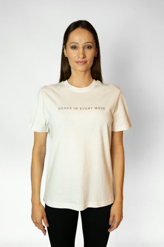 GRACE IN EVERY MOVE TSHIRT - White