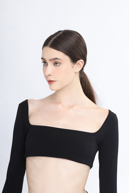 TRANQUIL SCOOP TOP WITH LONG SLEEVE