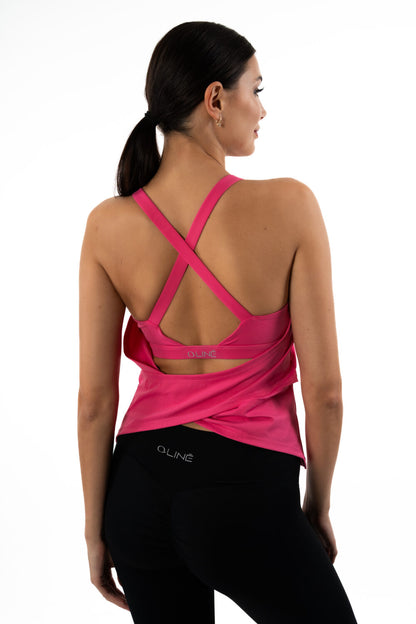 TANK TOP WITH BUILT - IN BRA AND CROSS -BACK