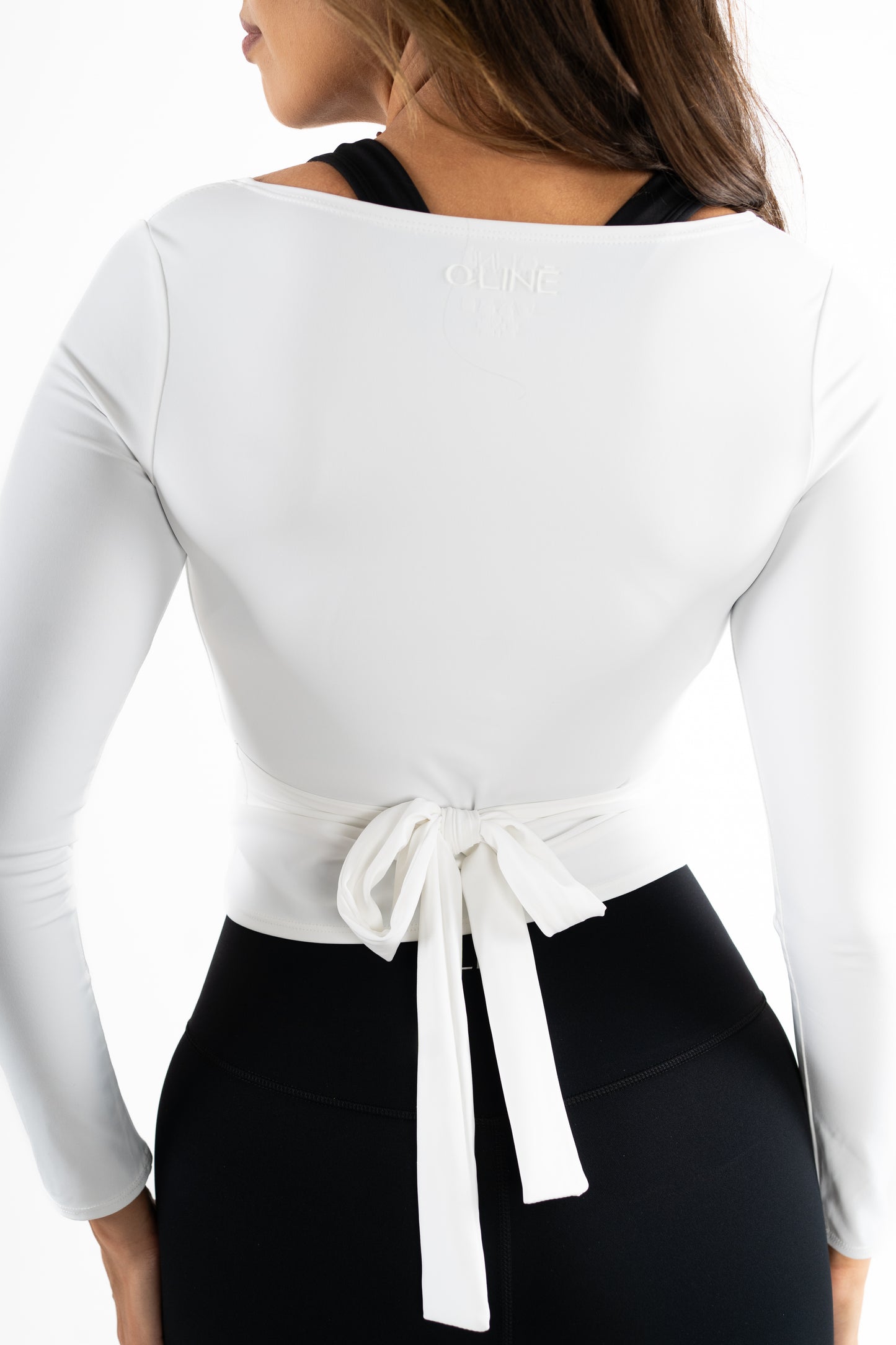 BARRE WRAP TOP WITH LONG SLEEVE