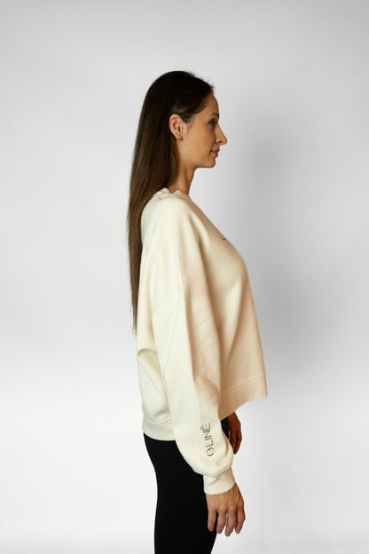 SELF-CARE CLUB SWEATSHIRT - Cream