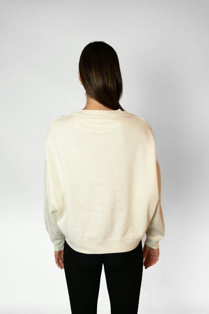 SELF-CARE CLUB SWEATSHIRT - Cream