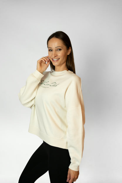 SELF-CARE CLUB SWEATSHIRT - Cream