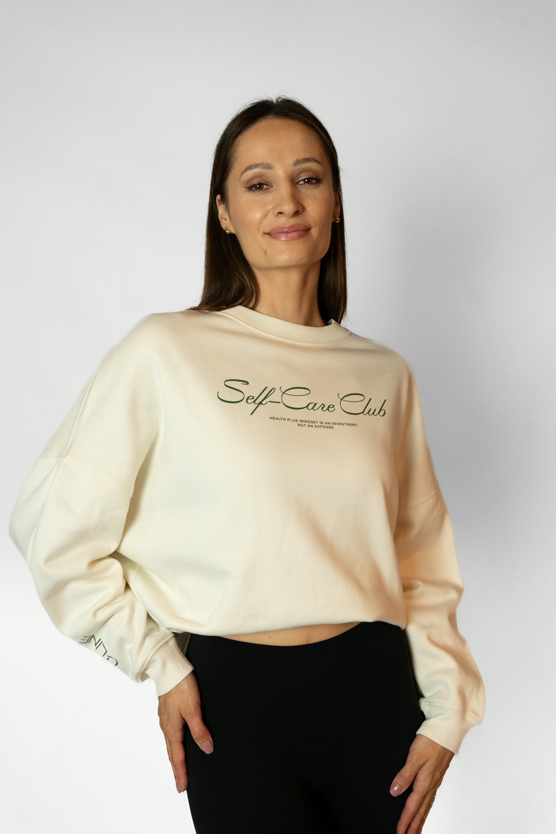 SELF-CARE CLUB SWEATSHIRT - Cream