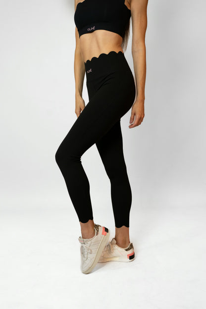 WAVE HIGH WAIST LEGGING - Black